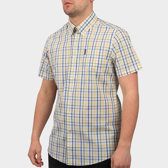 Barbour Lifestyle Mens Yellow S/S Tattersal 15 Shirt main image