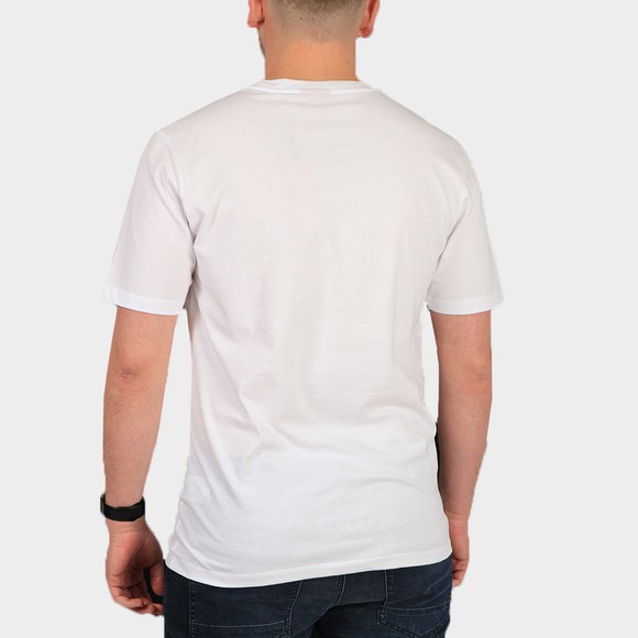 HUGO Mens White Durned212 Centre Logo T Shirt #4