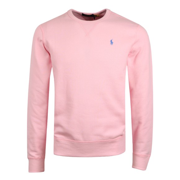 Polo Ralph Lauren Mens Pink Fleece Crew Neck Sweatshirt #1