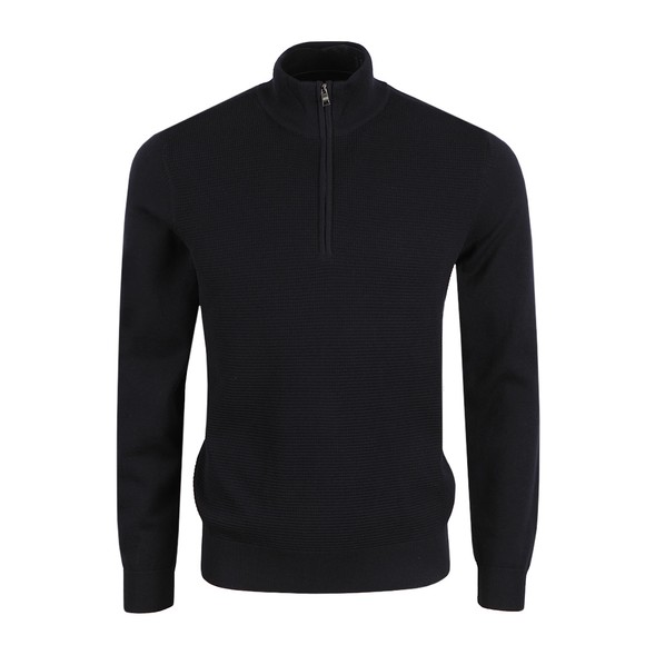 mens black zip jumper