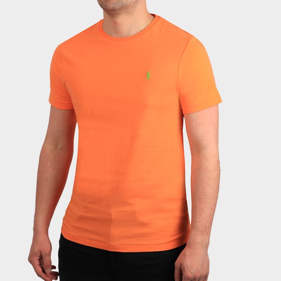 Polo Ralph Lauren Mens Orange Custom Slim Fit T-Shirt main image