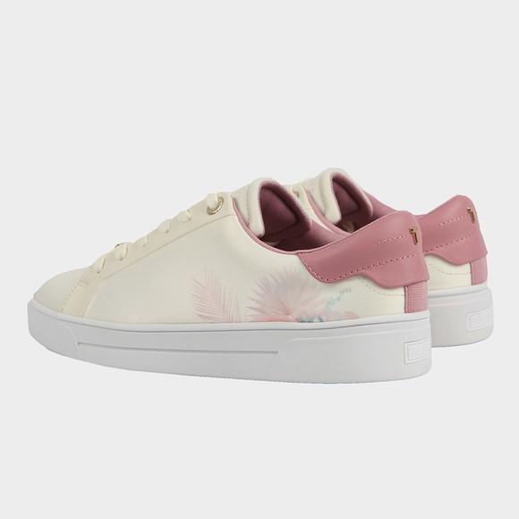 Ted Baker Womens White Delylas Serendipity Satin Trainer main image