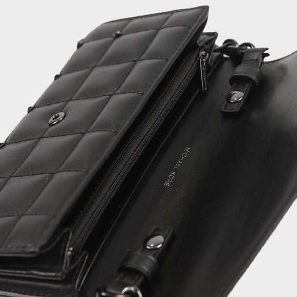 Michael Kors Womens Black Carmen Mid Tri Fold Shoulder Bag #2