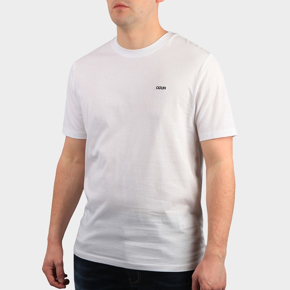 HUGO Mens White Dero212 T Shirt #2