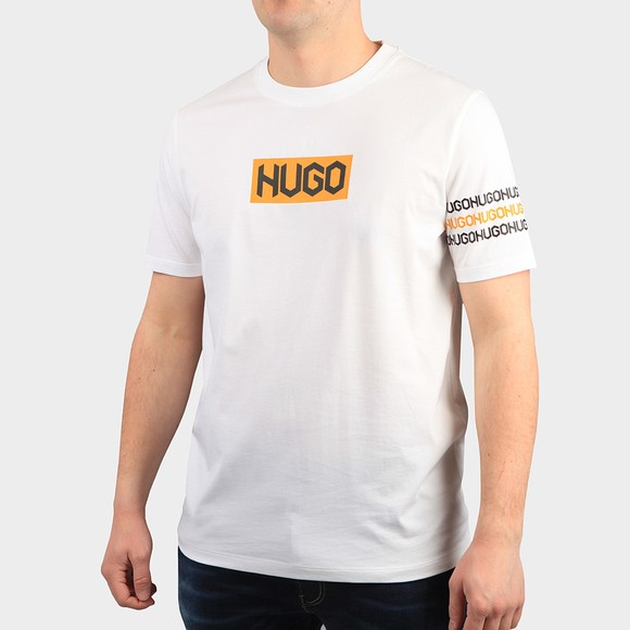 HUGO Mens White Dake T Shirt main image