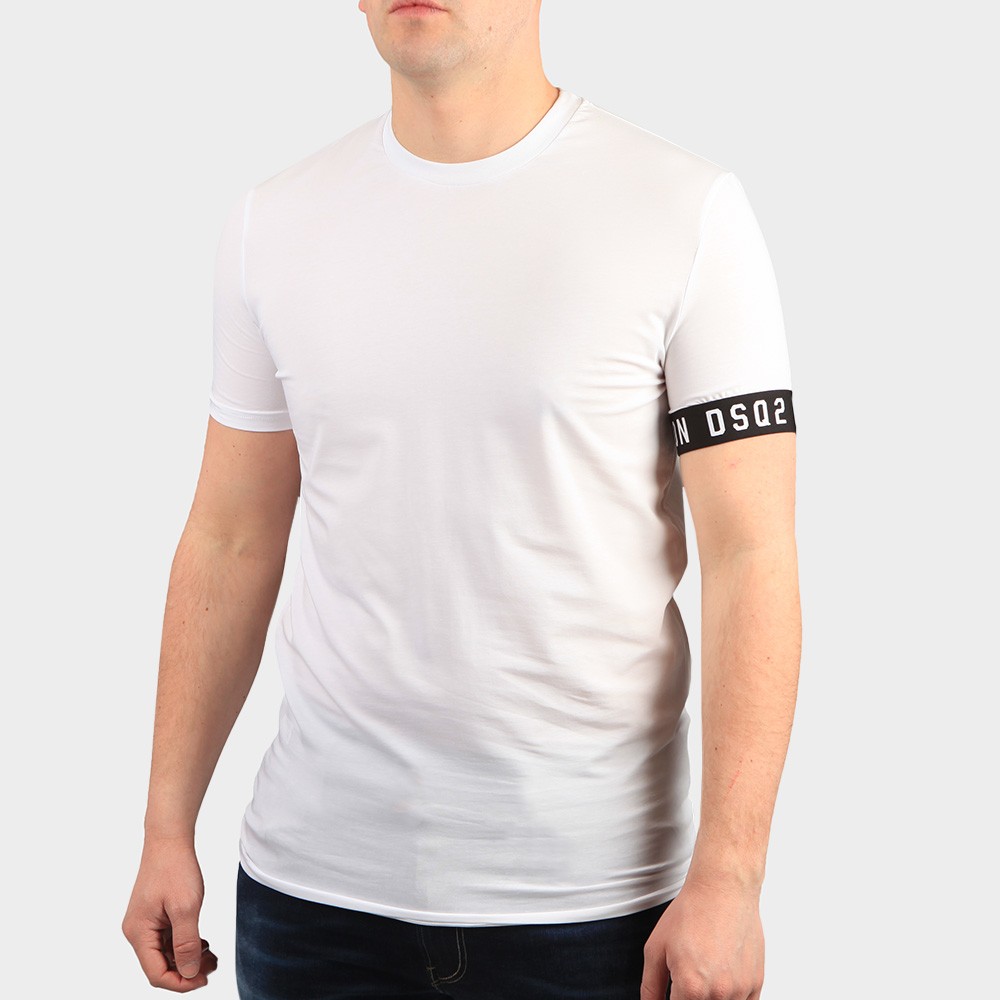 Dsquared2 Icon Tape Sleeve T Shirt 