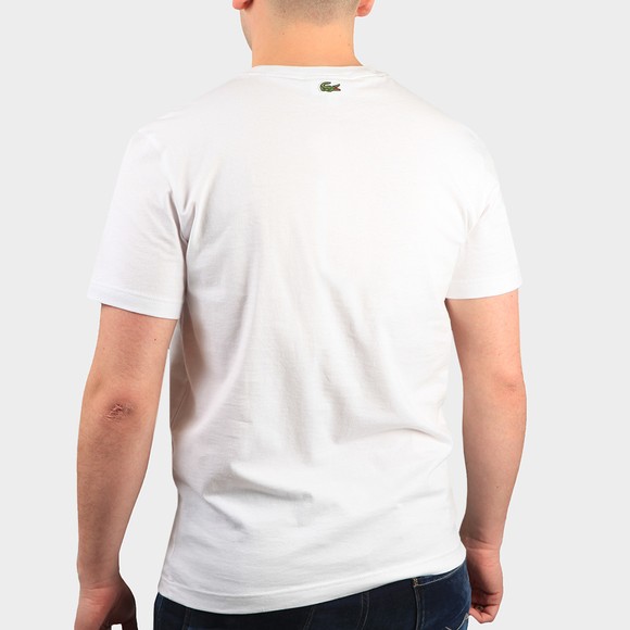 Lacoste Mens White TH0051 Crocodile Embroidery T-Shirt main image