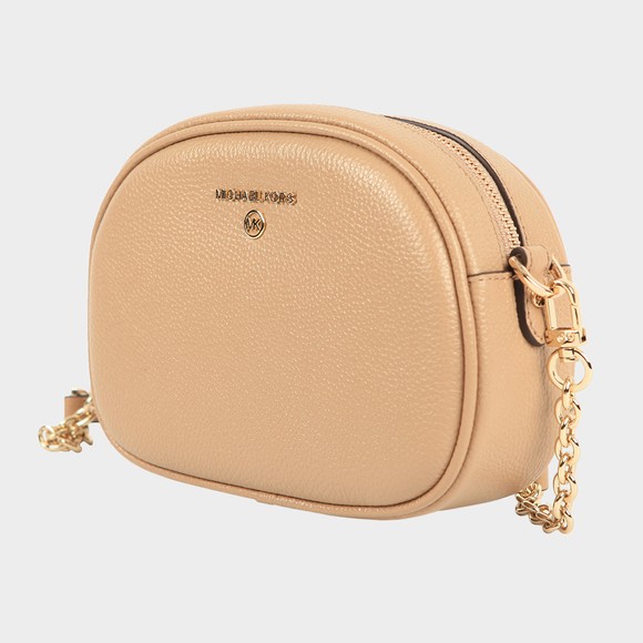 Michael Kors Womens Brown Jet Set Charm Small Oval Camera Cross Body Bag #2