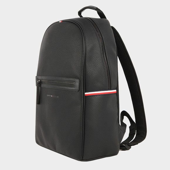 Tommy Hilfiger Mens Black Essential PU Backpack main image