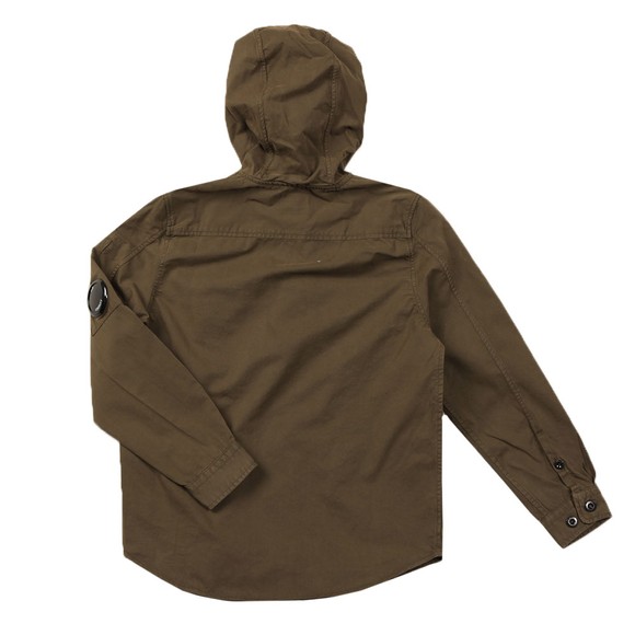 C.P. Company Undersixteen Boys Green Hooded Overshirt main image