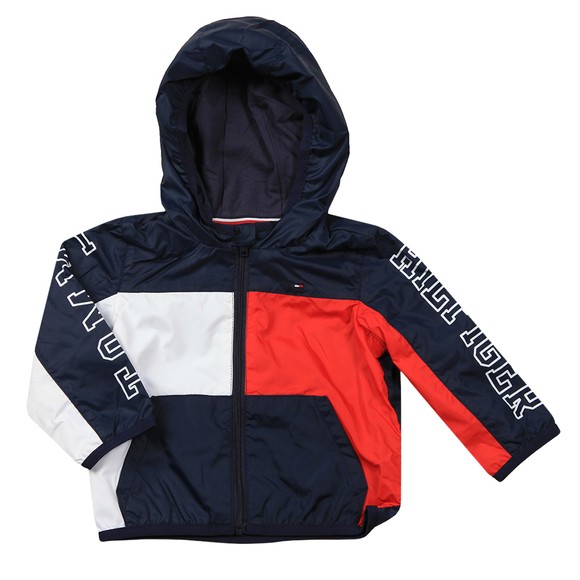 Tommy Hilfiger Kids Boys Blue Colourblock Jacket main image