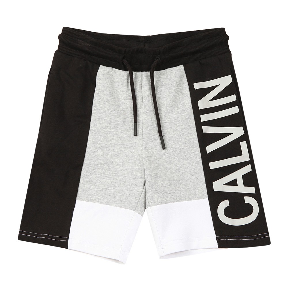 Colour Block Logo Jogger Shorts