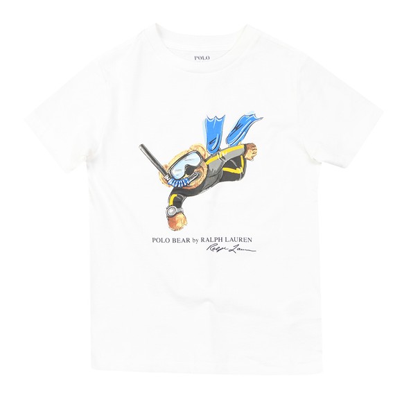 Polo Bear By Ralph Lauren Boys White Marine Bear T Shirt main image