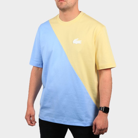 Lacoste Live Mens Yellow TH9183 2 Tone T Shirt main image