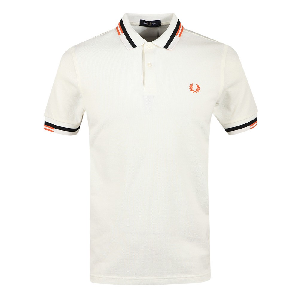 Fred Perry Abstract Tipped Polo Shirt 