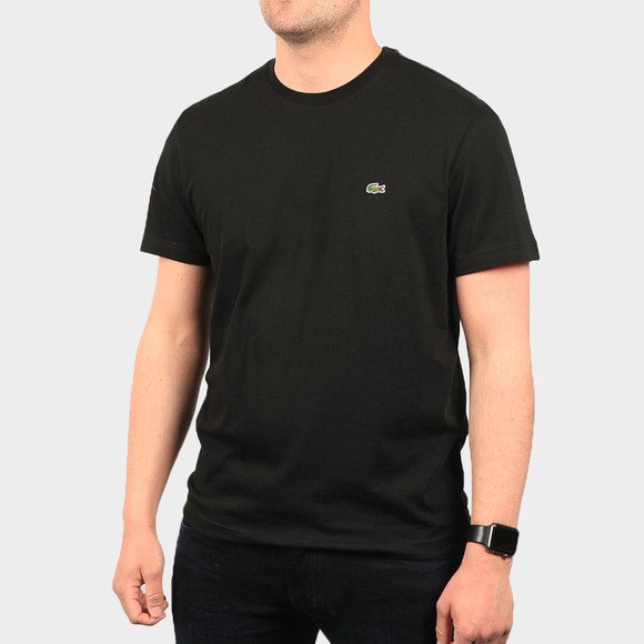 Lacoste Mens Black TH2038 Plain T-Shirt main image