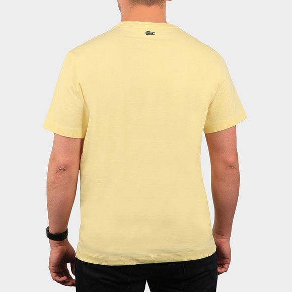 Lacoste Mens Yellow TH0453 Oval Logo T Shirt main image