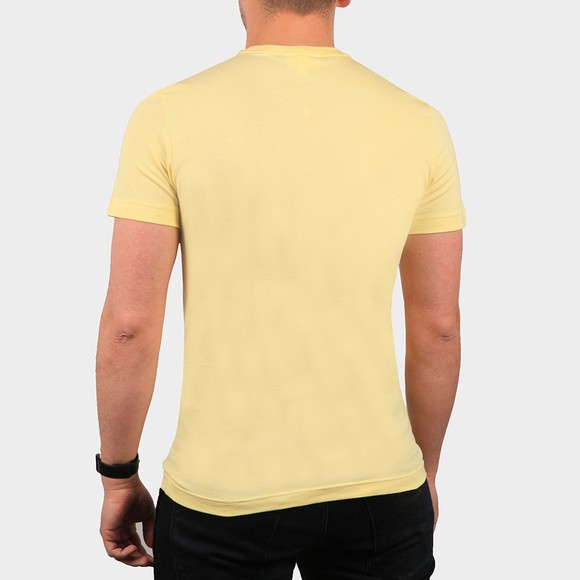 Lacoste Mens Yellow TH2038 Plain T-Shirt main image