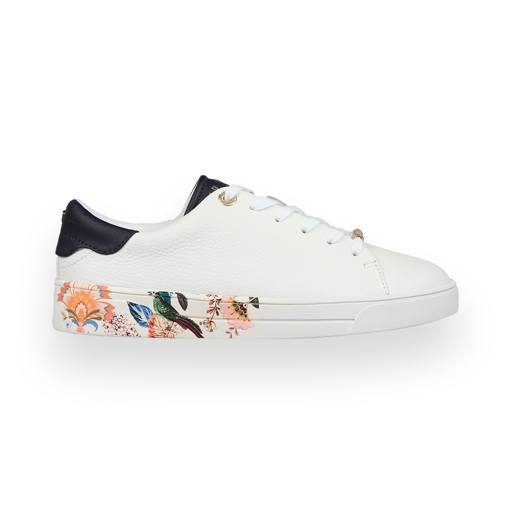 sanzap vanilla printed cupsole trainer