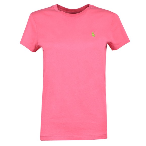 Polo Ralph Lauren Womens Pink Basic Crew T Shirt #1