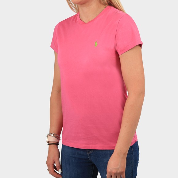 Polo Ralph Lauren Womens Pink Basic Crew T Shirt #2