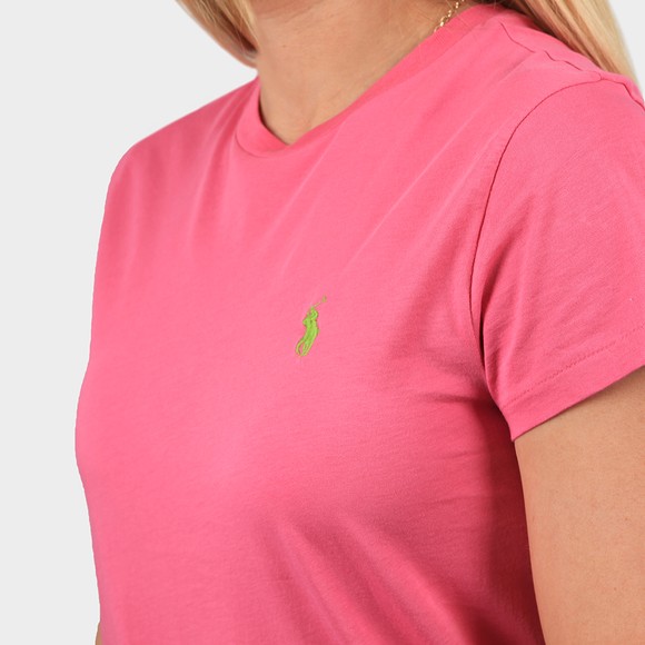 Polo Ralph Lauren Womens Pink Basic Crew T Shirt #3