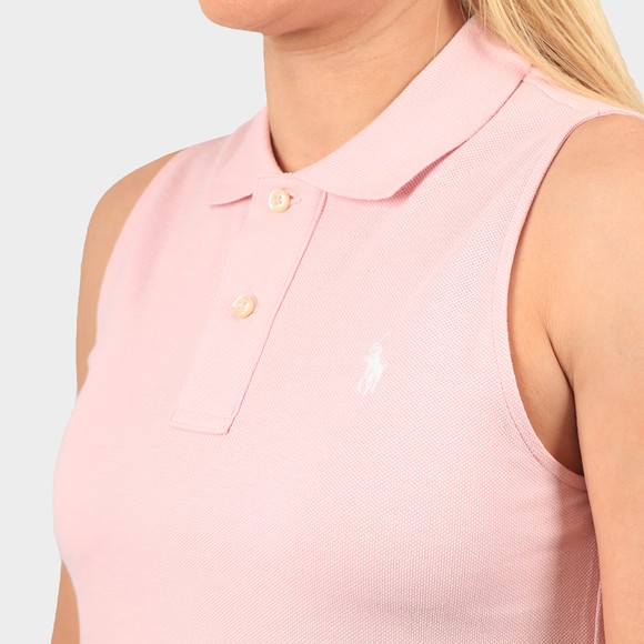 Polo Ralph Lauren Womens Pink Classic Two Button Sleeveless Polo Shirt main image