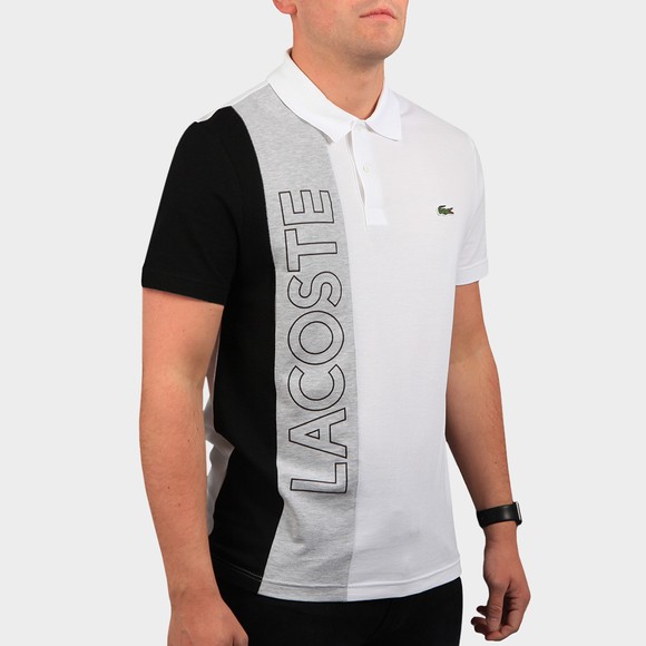 Lacoste Mens White YH9852 Letter Polo Shirt main image