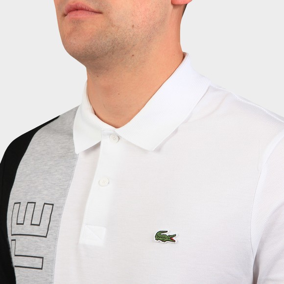 Lacoste Mens White YH9852 Letter Polo Shirt main image