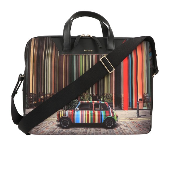 Paul Smith Mens Black Mini Stripe Bag main image