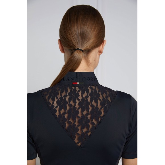Holland Cooper Womens Grey Lace Short Sleeve Base Layer #3