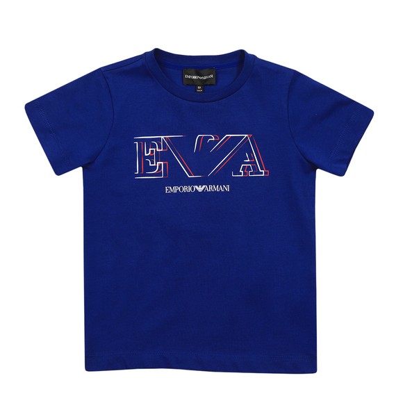 Emporio Armani Boys Blue Large Eagle Logo T Shirt main image