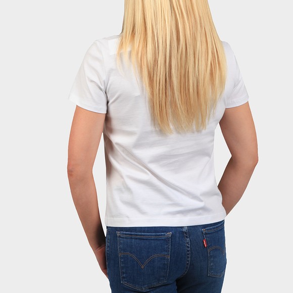 Calvin Klein Jeans Womens White Shine Logo T Shirt main image