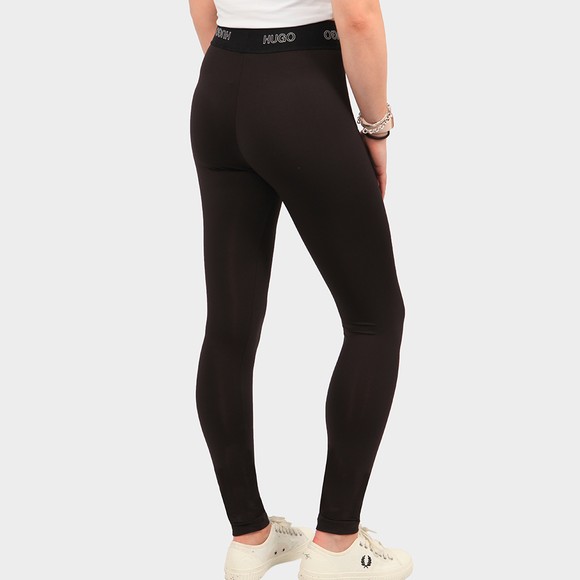 HUGO Womens Black Nasabe Logo Legging #4