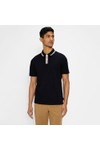Ted Baker Mens Blue Twitwoo Stripe Collar Polo Shirt