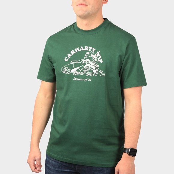 Carhartt WIP Mens Green Flat Tire T-Shirt main image