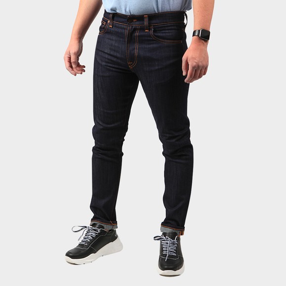 Nudie Jeans Mens Blue Lean Dean Jean main image