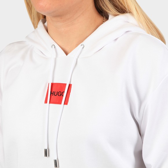 HUGO Womens White Dasara Red Label Hoody main image