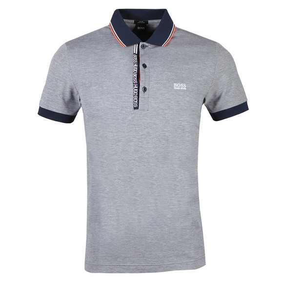 BOSS Mens Blue Athleisure Paule 4 Polo Shirt #1