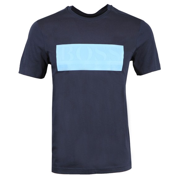 BOSS Camiseta De Algodón Con Logotipo Repetido Para Hombre, Rojo Profundo, XS