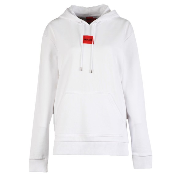 HUGO Womens White Dasara Red Label Hoody main image