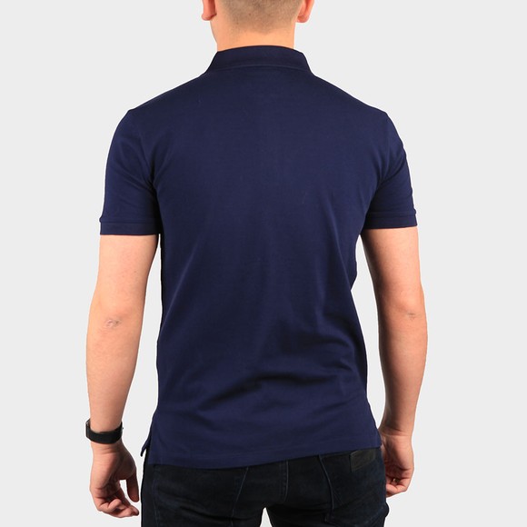 Polo Ralph Lauren Mens Blue Slim Fit Stretch Mesh Zip Polo Shirt #4
