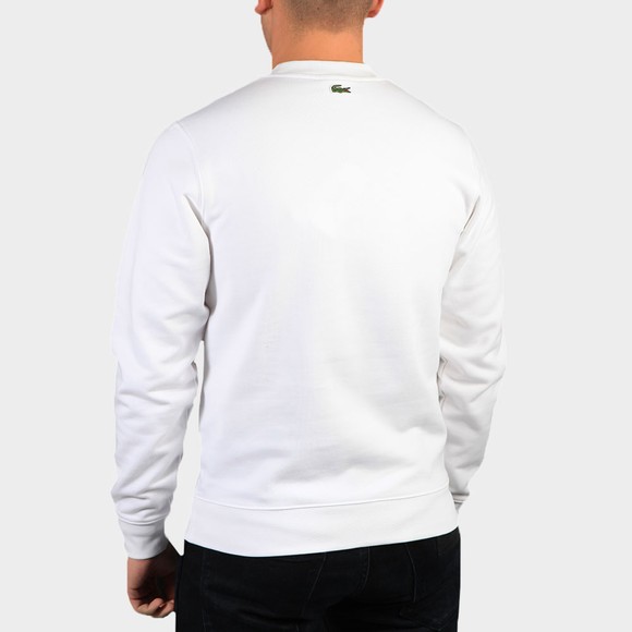 Lacoste Mens White SH0053 Embroidered Croc Sweatshirt main image