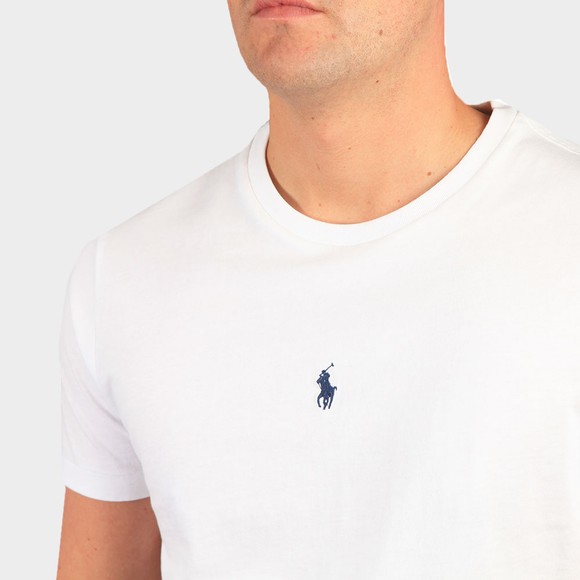 Polo Ralph Lauren Mens White Slim Fit Centre Logo T Shirt #3