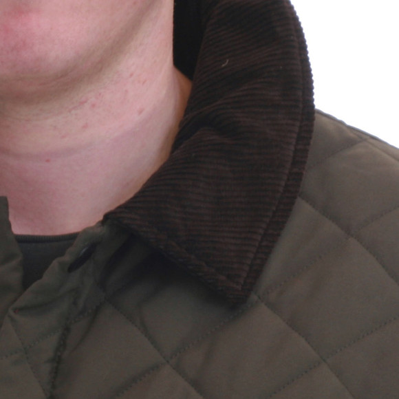 Barbour Lifestyle Mens Green Barbour Forest Green Eskdale Quilted Jacket main image