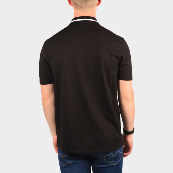 HUGO Mens Black Dolmar 213 Zip Polo Shirt #4