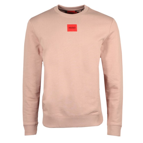 HUGO Mens Red Diragol212 Crew Sweatshirt #1
