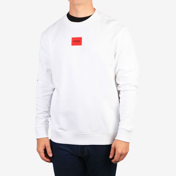 HUGO Mens White Diragol212 Crew Sweatshirt #2