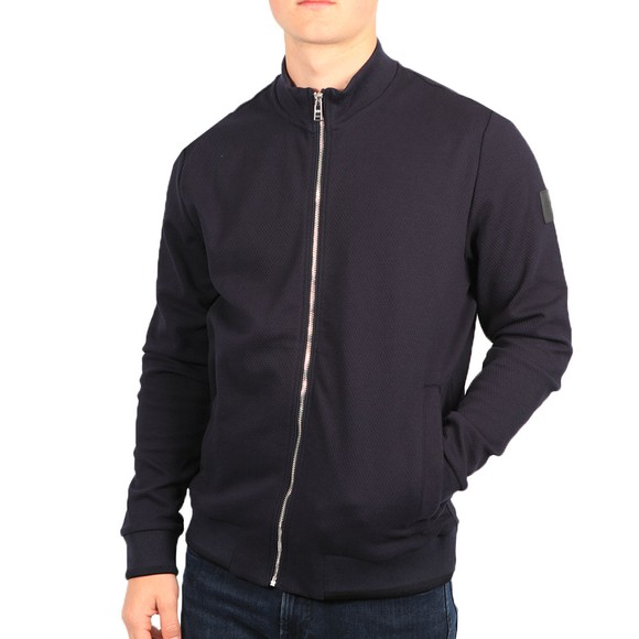 BOSS Mens Blue Formal Sommers Full Zip Sweatshirt #2