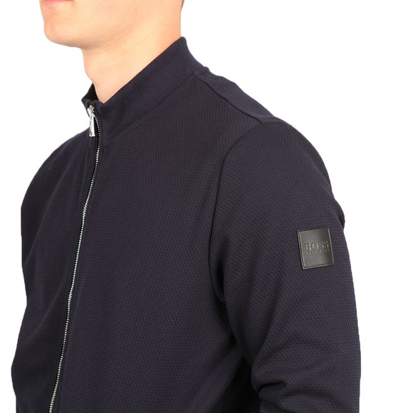 BOSS Mens Blue Formal Sommers Full Zip Sweatshirt #3